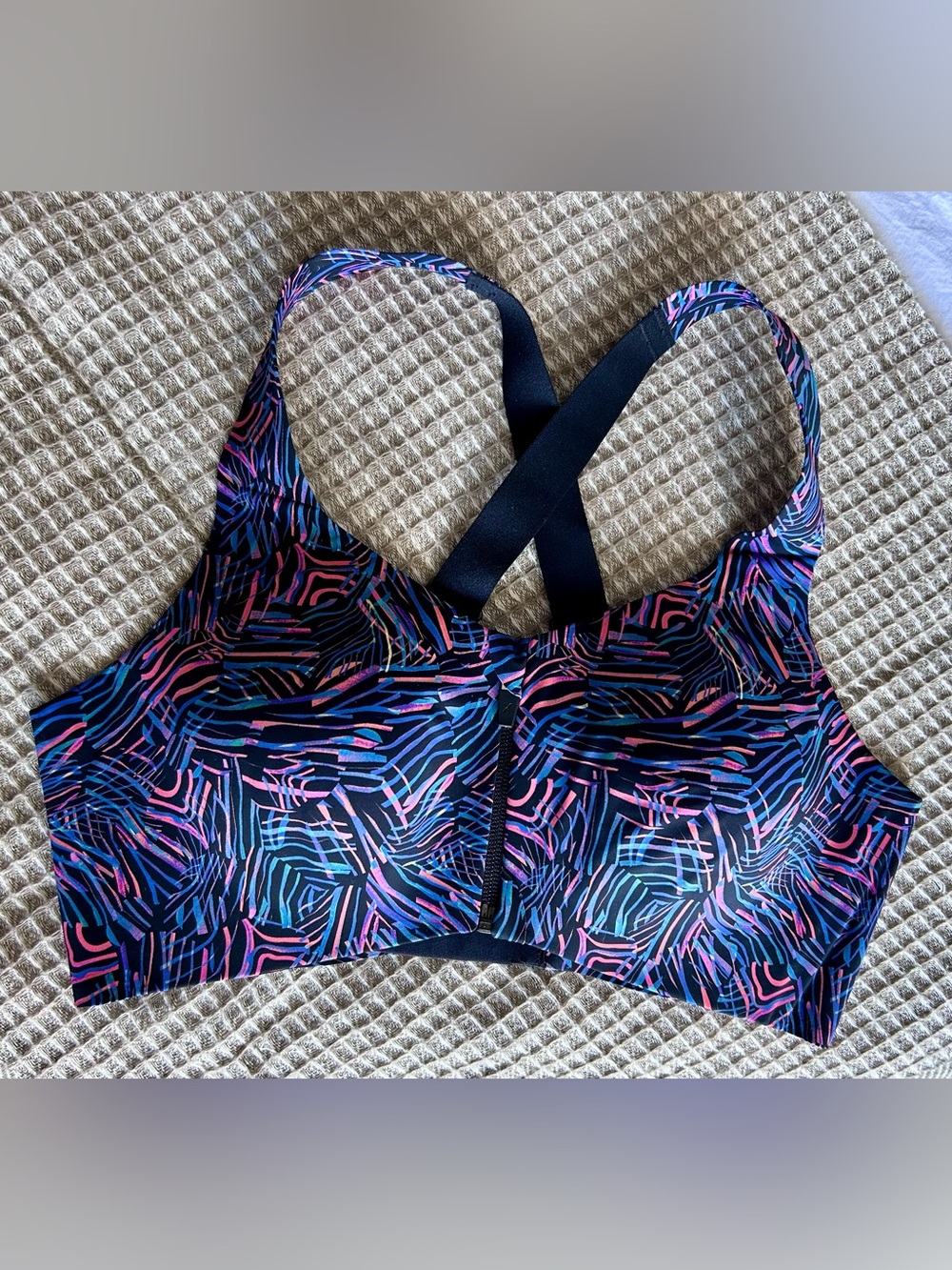 Knix Supportive Crossback Sports Bra in Multicolor Print